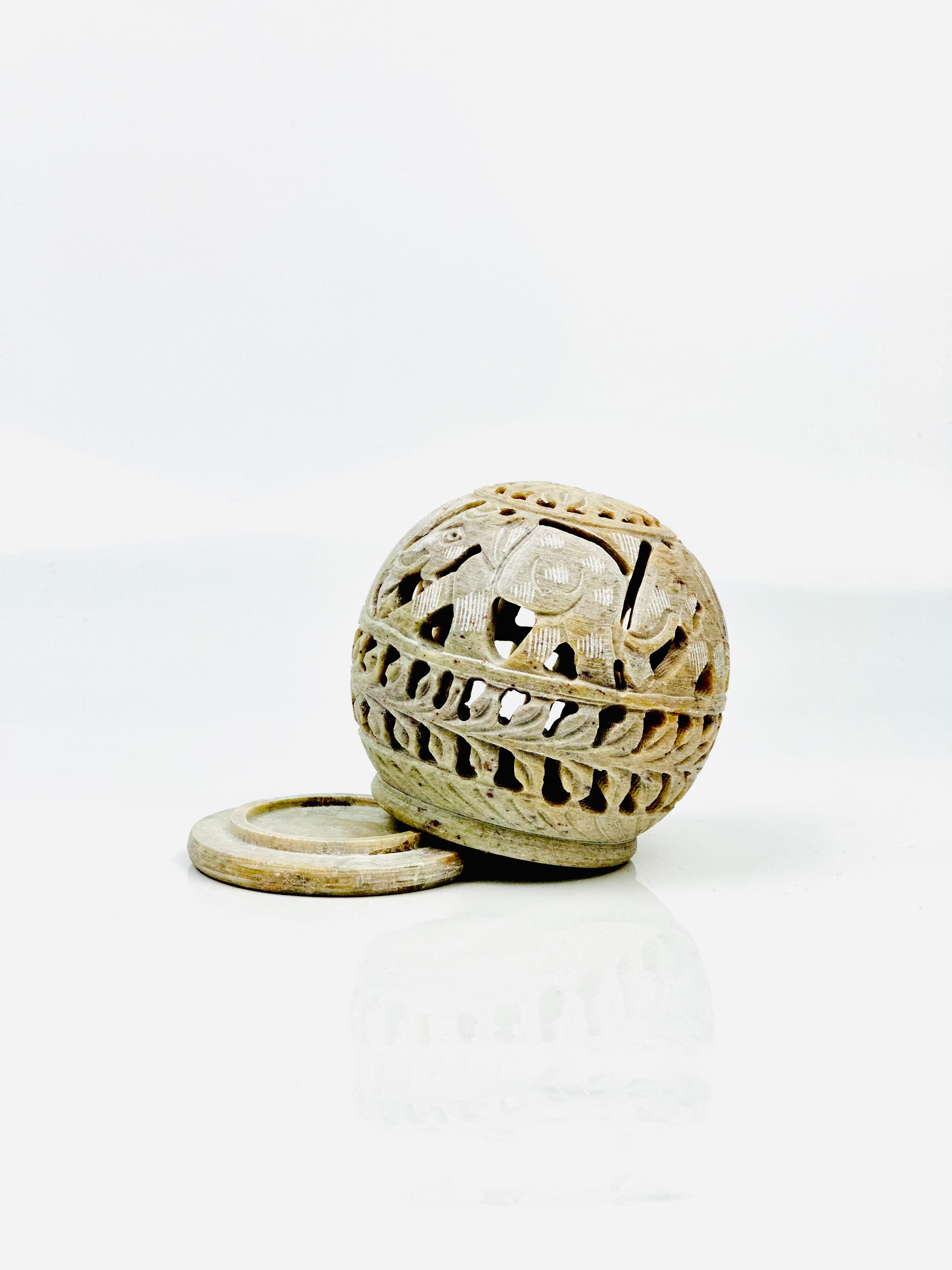 Safari Elephant Glow Ball - 2.2"L x 3"B x 3.5"H - Tejo