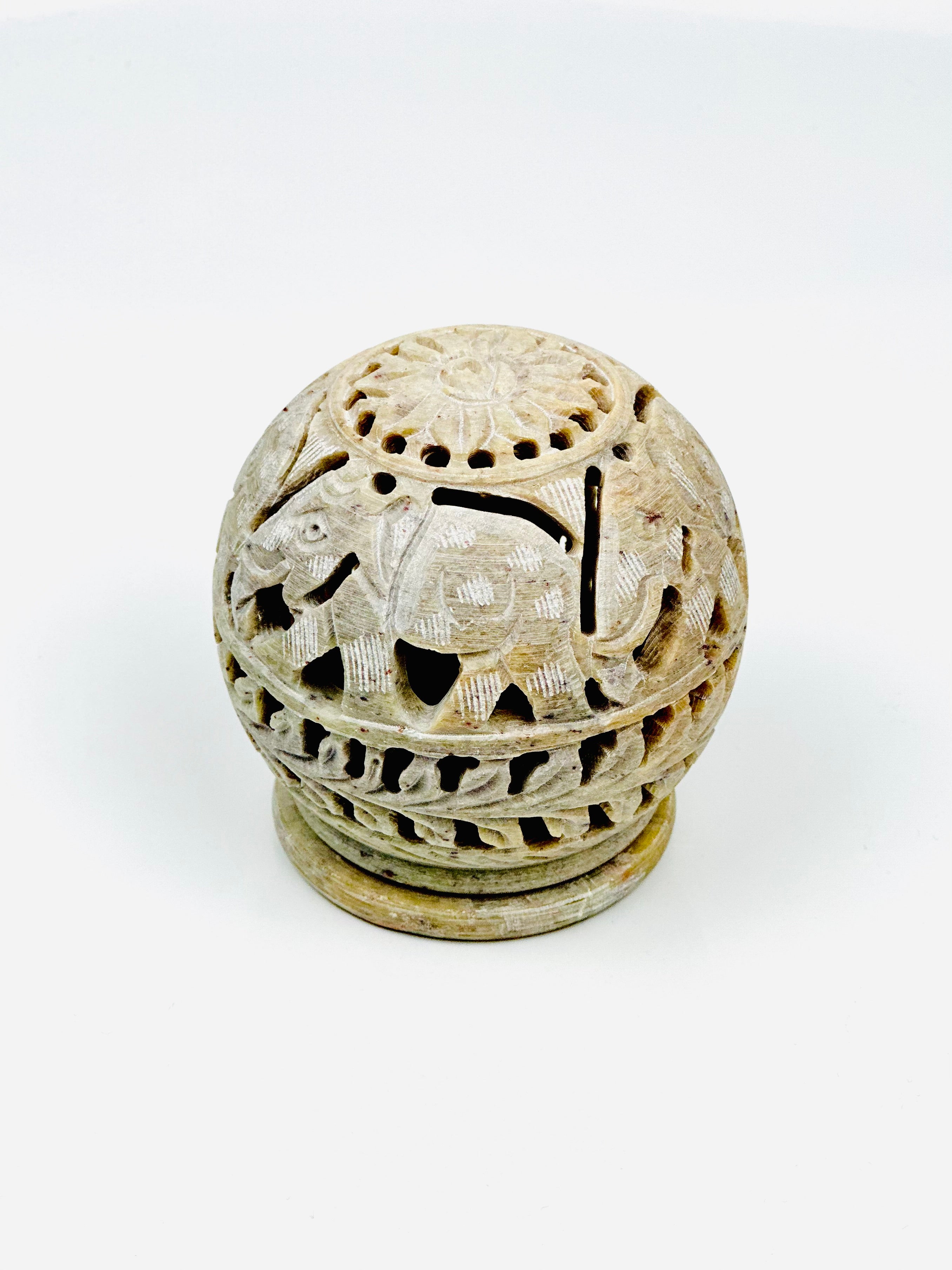 Safari Elephant Glow Ball - 2.2"L x 3"B x 3.5"H - Tejo