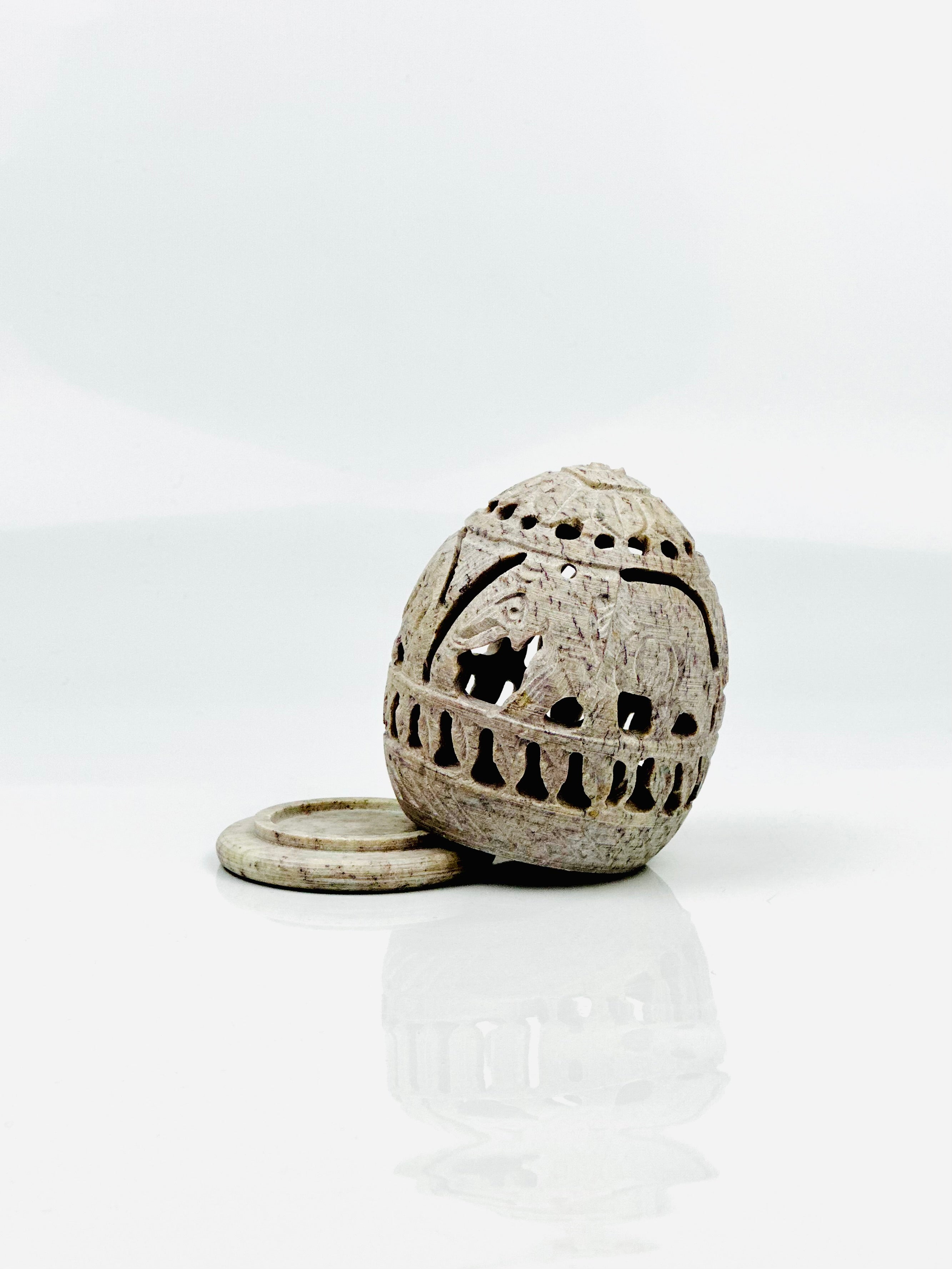 Safari Elephant Glow Egg - 2"L x 2.5"B x 3"H - Tejo