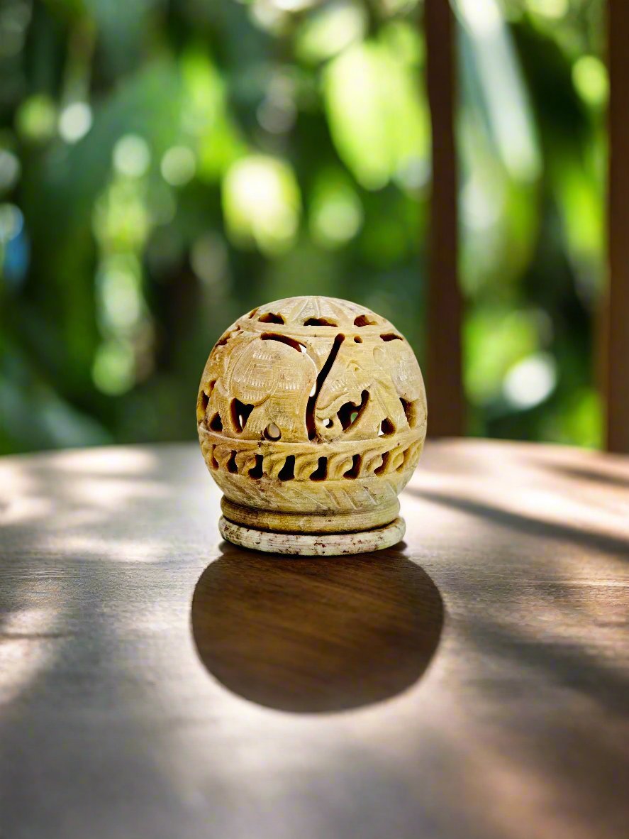 Orchid Elephant Glow Ball - 2.5"H x 2"BD x 2.5"B - Tejo