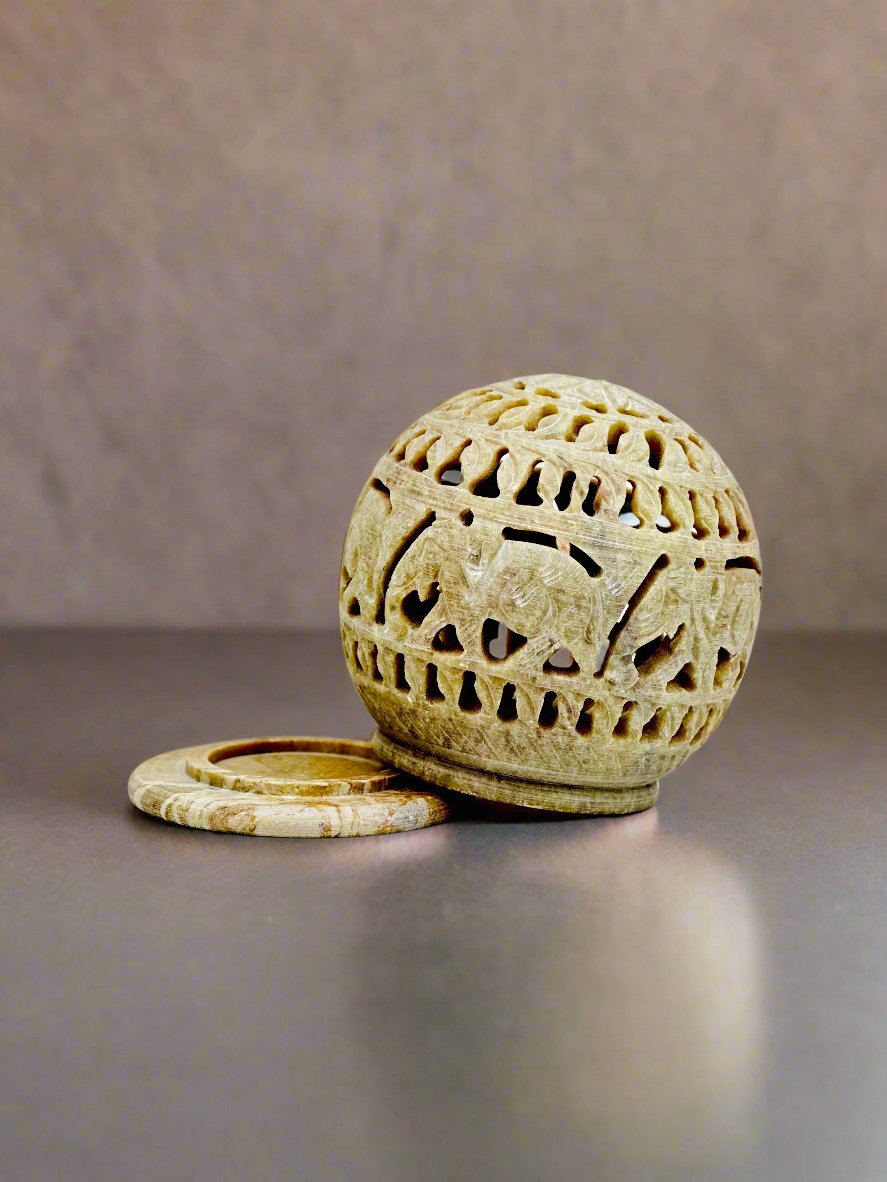 Solace Elephant Glow Ball - 4"H x 2.6"L x 3.5"B - Tejo
