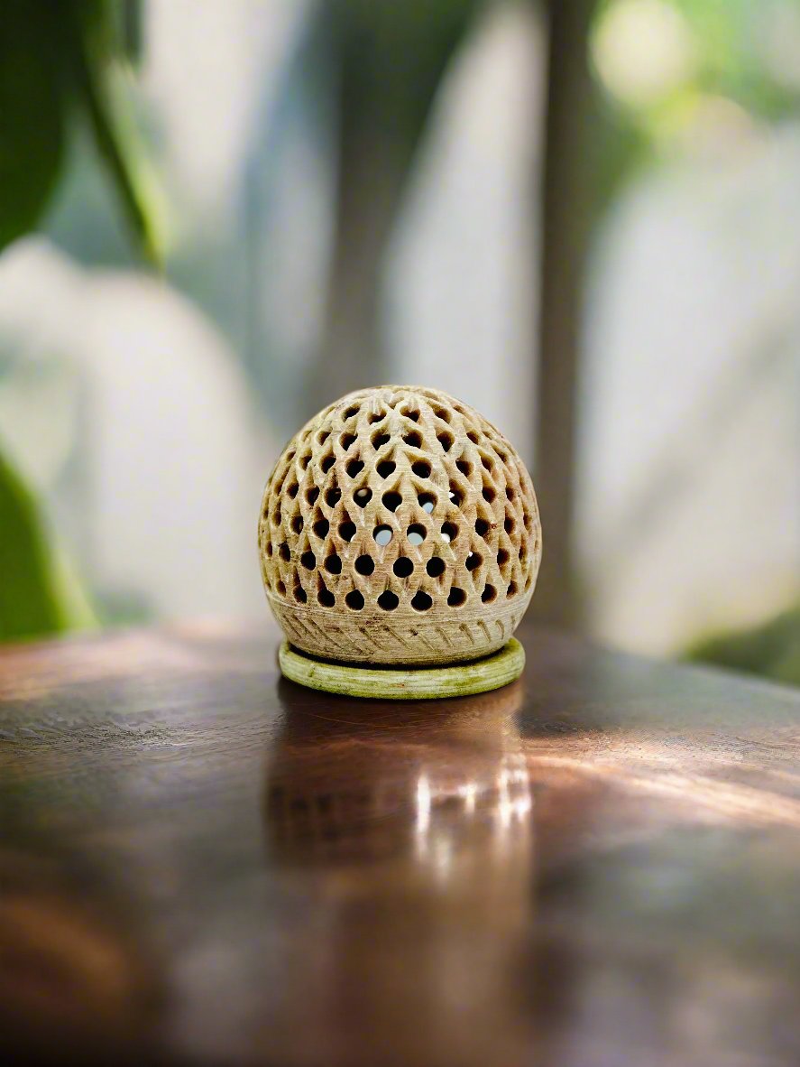 Orchid Lattice Glow Ball - 2.5"H x 2"BD x 2.5"B - Tejo